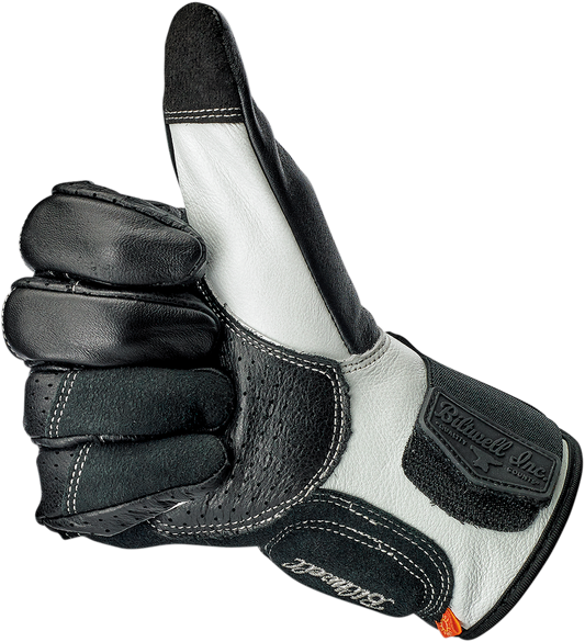 BILTWELL Borrego Gloves - Black/Cement - Small 1506-0104-302