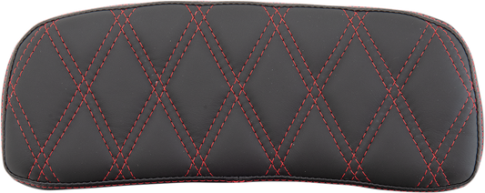 DRAG SPECIALTIES Chopped Tour-Pak Pad - Double Diamond - Black/Red 0822-0434