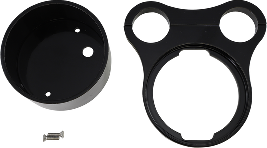 DRAG SPECIALTIES 1.5" T-Bar Gauge Mount - Flat Black - For OEM Gauge 2210-0563