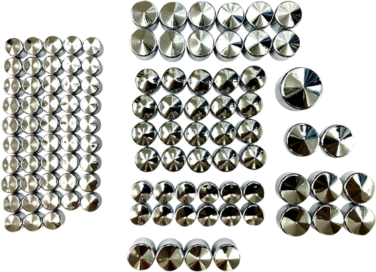 DRAG SPECIALTIES Complete Covers Bolt - Chrome - M8 352095