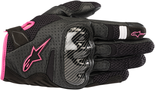 ALPINESTARS Stella SMX-1 Air V2 Gloves - Black/Fuchsia - XL 3590518-1039-XL