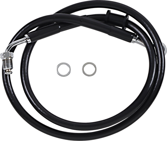 DRAG SPECIALTIES Brake Line - +10" - Black - '18-'22 Softail 618620-10BLK