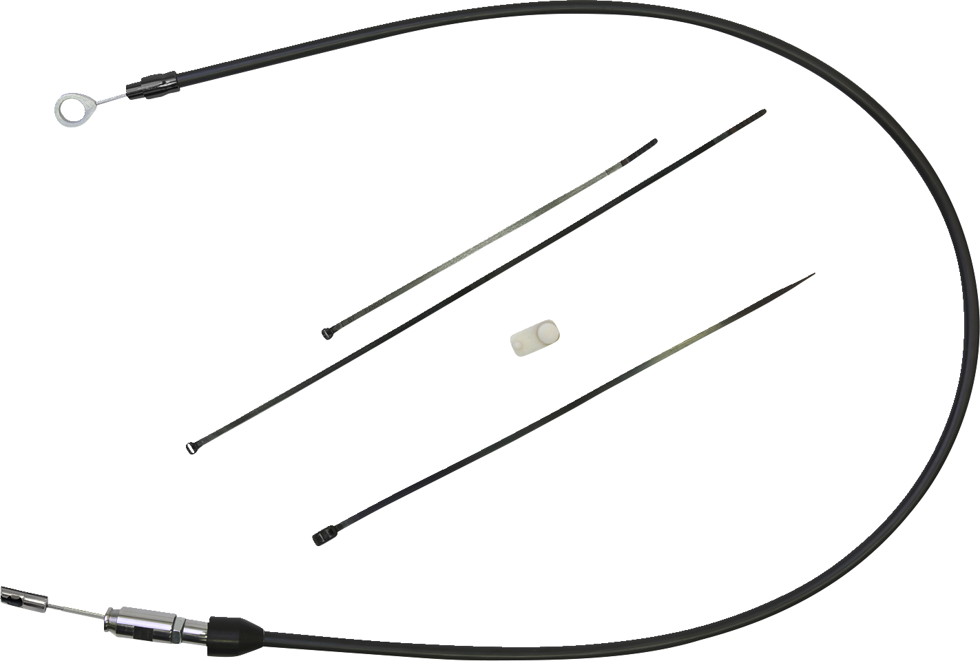 DRAG SPECIALTIES Clutch Cable - Upper - 44" - Black/Black 6323410HE