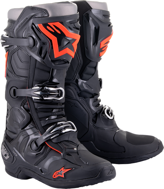 ALPINESTARS Tech 10 Boots - Black/Red Fluorescent - US 7 2010020-1030-7