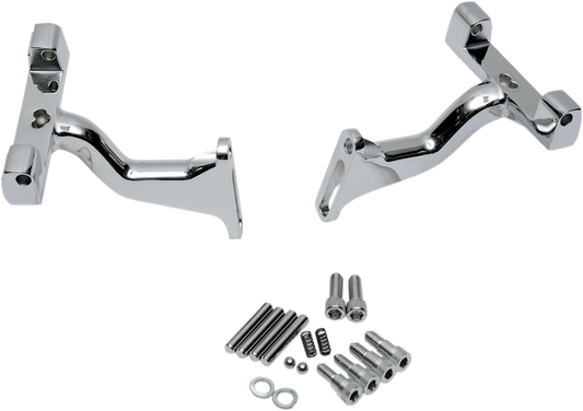 DRAG SPECIALTIES Passenger Footboard Raised Mount - Chrome P17-0407C