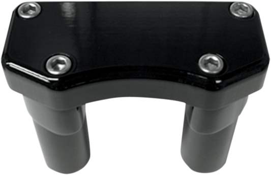 DRAG SPECIALTIES Risers - 3" - Buffalo - Top - Black 0602-0587