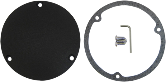 DRAG SPECIALTIES Derby Cover - Wrinkle Black 33-0017KWB