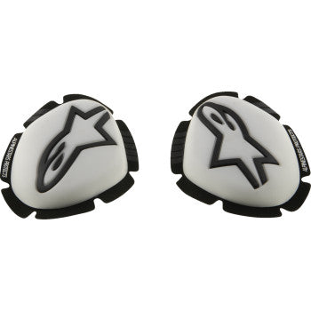 ALPINESTARS GP Tech Knee Sliders - White/Black 6400126-21