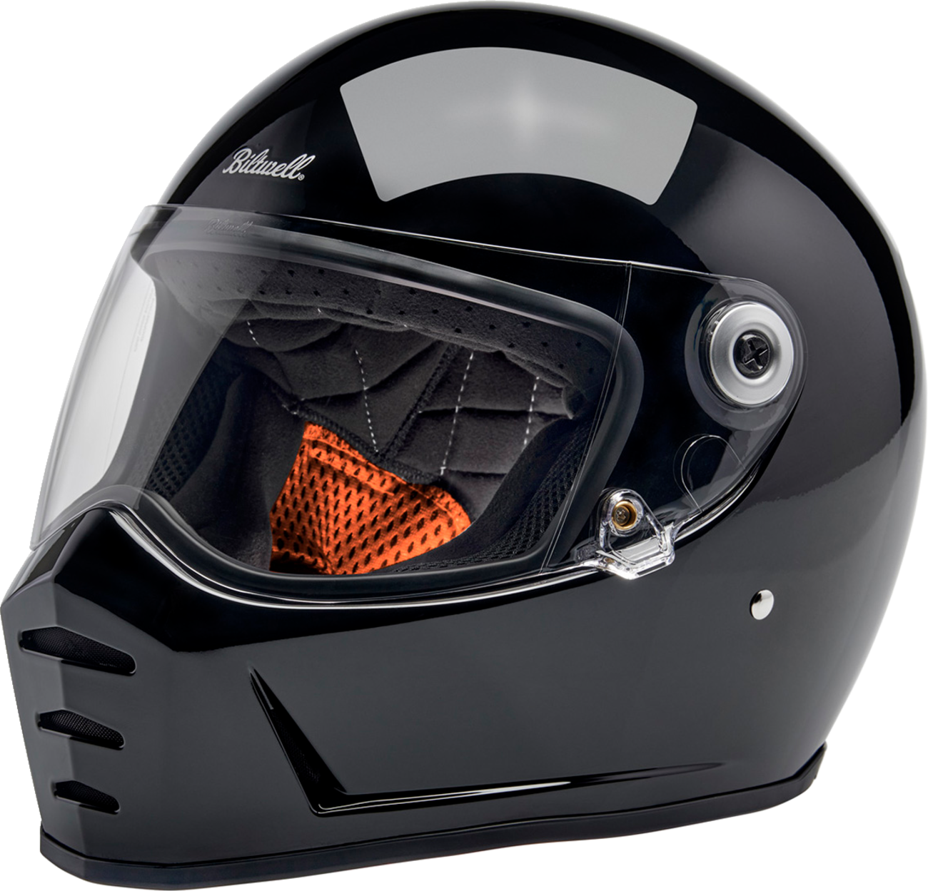 BILTWELL Lane Splitter Helmet - Gloss Black - Large 1004-101-504
