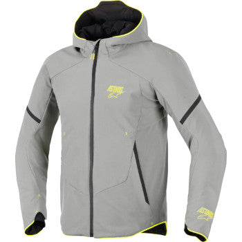 ALPINESTARS Aeroshell Waterproof Jacket - Mid Gray/Yellow Fluo - 2XL 3200226-9116-2X