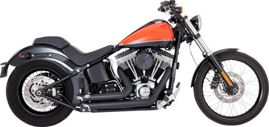 VANCE & HINES Shortshots Staggered Exhaust System - Matte Black 47325