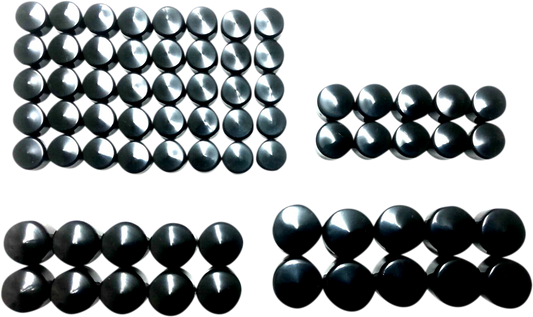 DRAG SPECIALTIES Engine Bolt Covers - Black - M8 352066