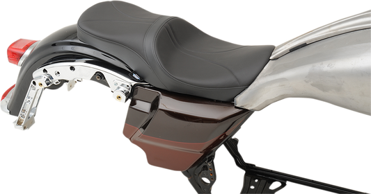 DRAG SPECIALTIES Low Touring Seat - Mild Stitched - Yaffe Tanks - FL '18-'22 0801-1069