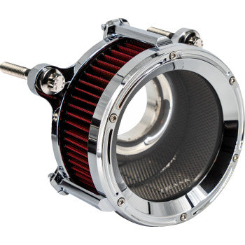 TRASK Assault Charge High-Flow Air Cleaner Kit - Chrome TM-1024CH