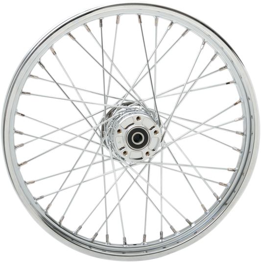 DRAG SPECIALTIES Front Wheel - Single Disc/No ABS - Chrome - 21"x2.15" 64377