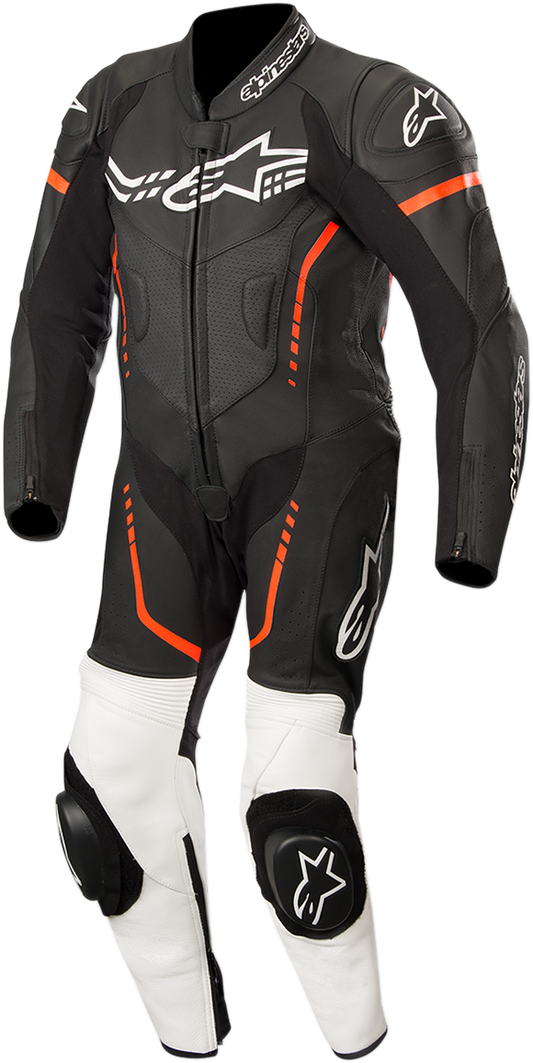 ALPINESTARS Youth GP Plus 1-Piece Leather Suit - Black/White/Red Fluorescent - US 24 / EU 130 31405181231130