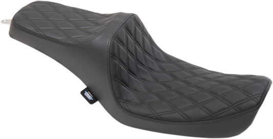 DRAG SPECIALTIES Predator III Seat - Double Diamond - Black Stitching 0803-0652