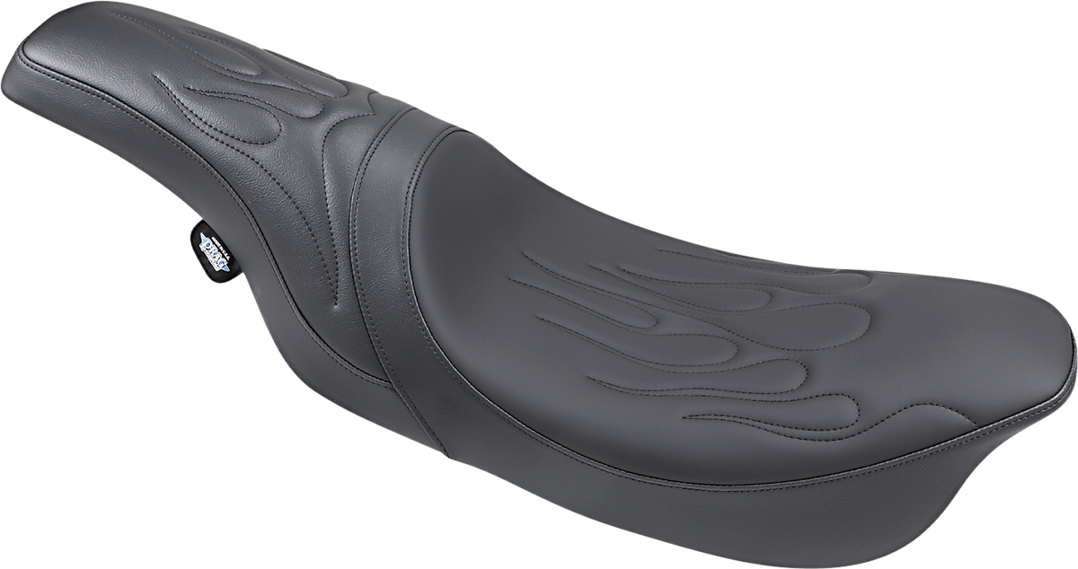 DRAG SPECIALTIES Predator Seat - Flame Stitched - FLT/HR 0801-0213