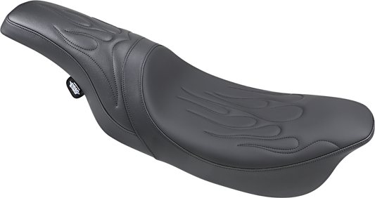 DRAG SPECIALTIES Predator Seat - Flame Stitched - FLT/HR 0801-0213