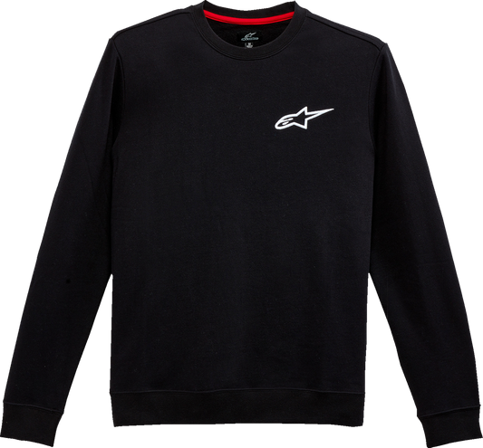 IN STOCK ALPINESTARS Ageless Crew Fleece - Black - Medium 1232-51020-10-M