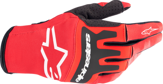 ALPINESTARS Techstar Gloves - Warm Red/Black - Medium 3561023-3110-M