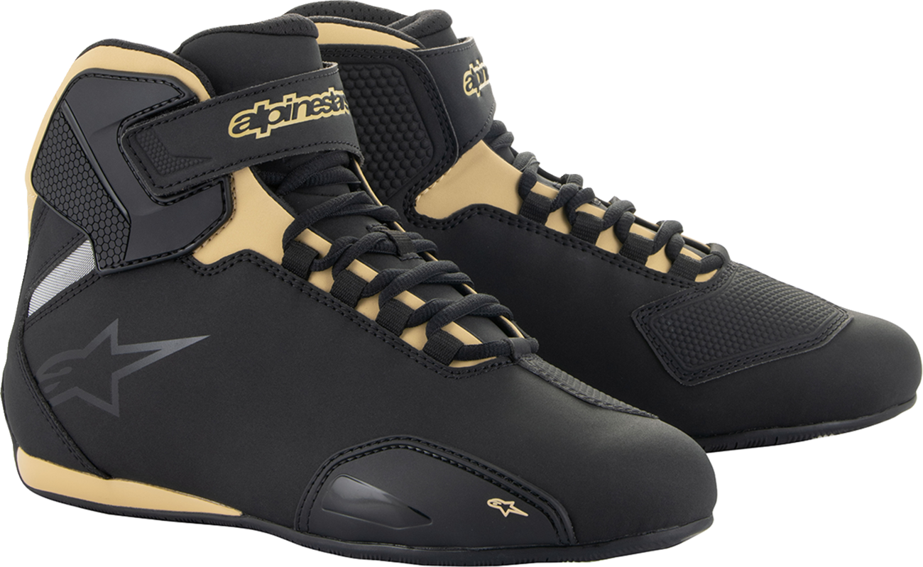 ALPINESTARS Women's Sektor Shoes - Black/Champagne - US 9 2515719-1090-9