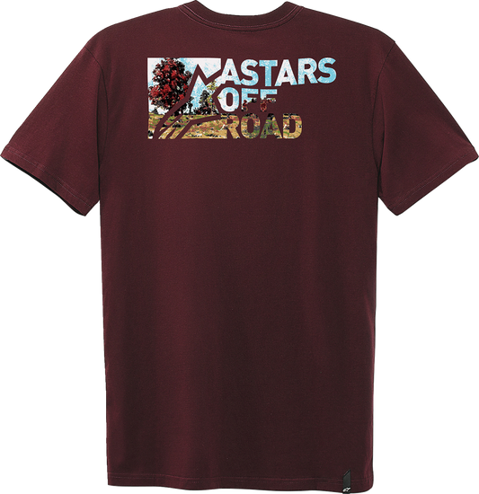 ALPINESTARS Painted T-Shirt - Maroon - Medium 1232-72224-838M