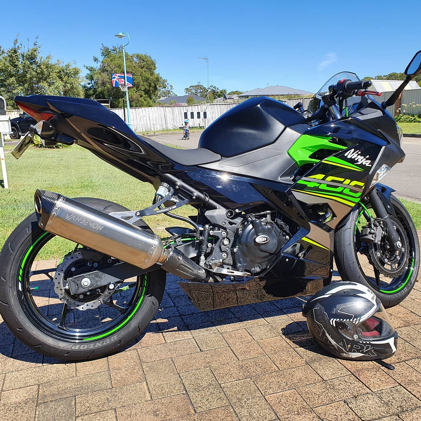 Vandemon  Titanium Exhaust System  Z400 & Ninja 400 2018-2025/500  KAWANJA400TIEXHA