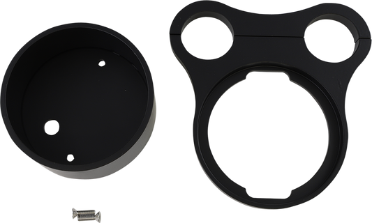 DRAG SPECIALTIES 1.5" T-Bar Gauge Mount - Gloss Black - For OEM Gauge 2210-0562
