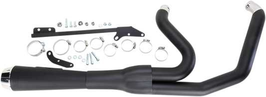 BASSANI XHAUST Road Rage Exhaust - Black - Short - '06-'17 Dyna FXD 13122J