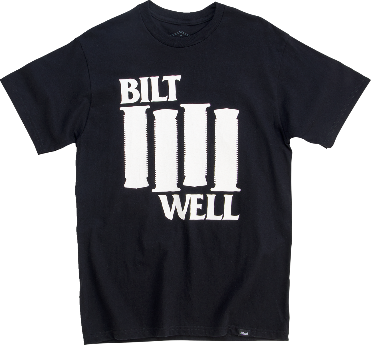 BILTWELL Damaged T-Shirt - Black - Small 8101-073-002