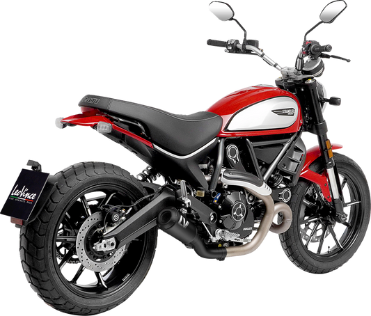 LEOVINCE LV-10 Slip-On Muffler - Full Black Scrambler  Icon /  Urban  2021-202215250FB