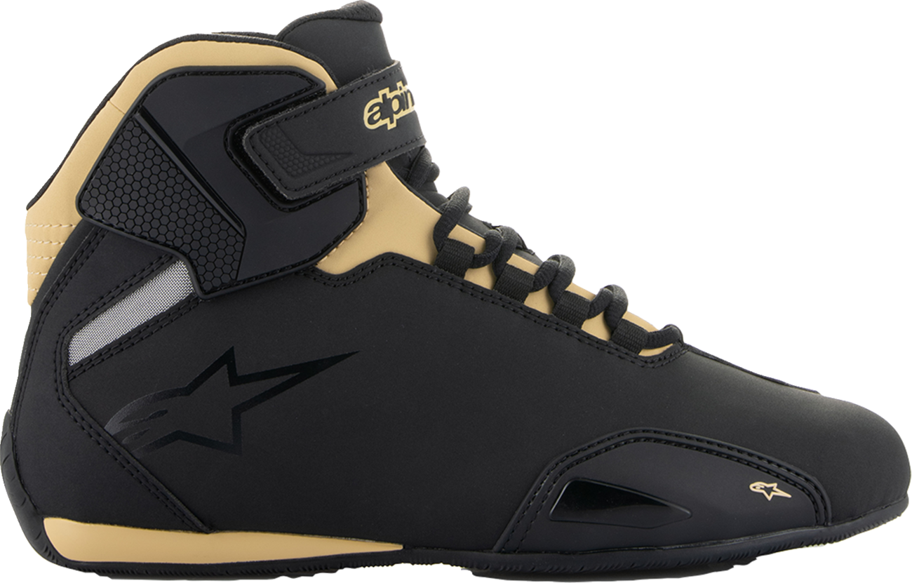 ALPINESTARS Women's Sektor Shoes - Black/Champagne - US 9.5 2515719-1090-9.5