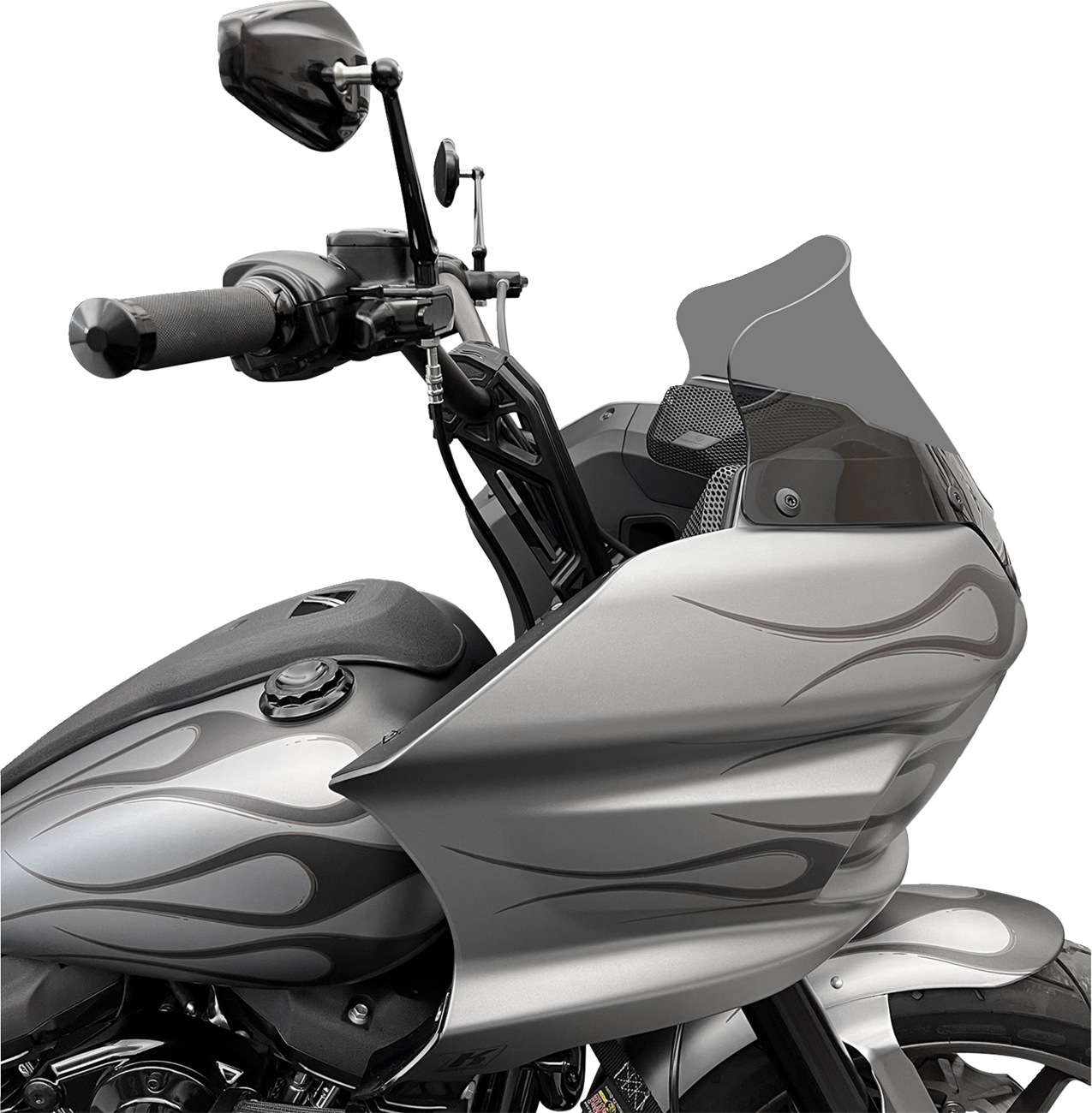 KODLIN MOTORCYCLE Risers - Fastback - 8" - Black K55122