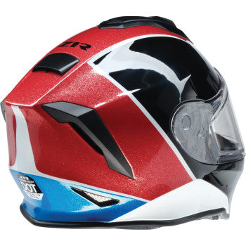Z1R Youth Warrant 2.0 Snow Helmet - Fresh Pow - Red/White/Blue - Large 0122-0134
