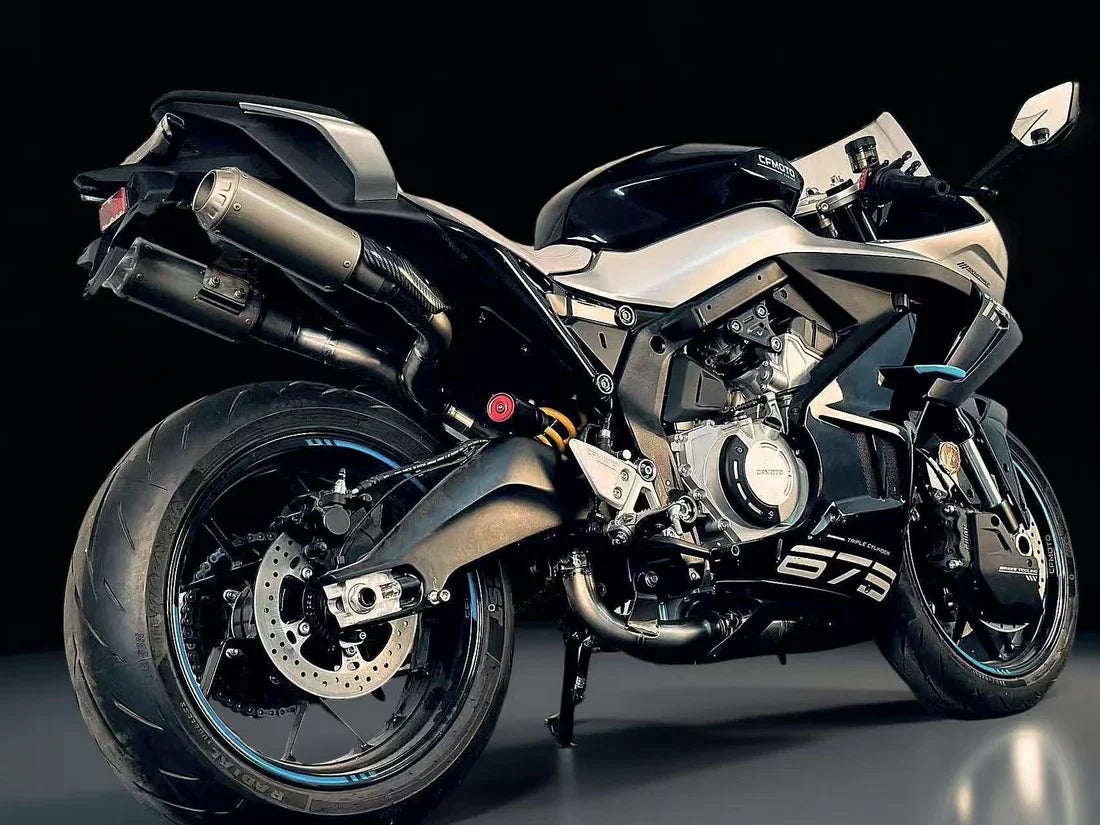 Vandemon CFMOTO 675SR-R, 675SR-S, 675SS High Mount Titanium Exhaust System CFMOTO675SRRTIHMEXHA VA-107
