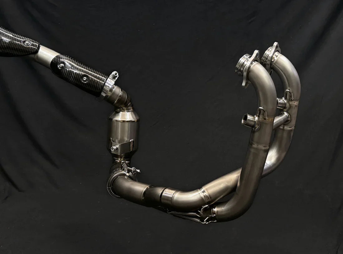 Vandemon CFMOTO 800MT Adventure Titanium Exhaust System  CFMOTOMT8ADEXHBRA