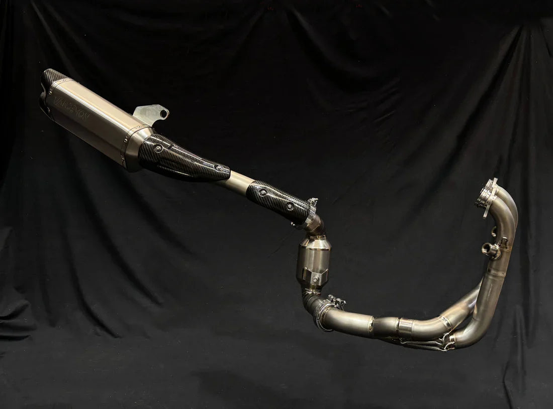Vandemon CFMOTO 800MT Adventure Titanium Exhaust System  CFMOTOMT8ADEXHBRA