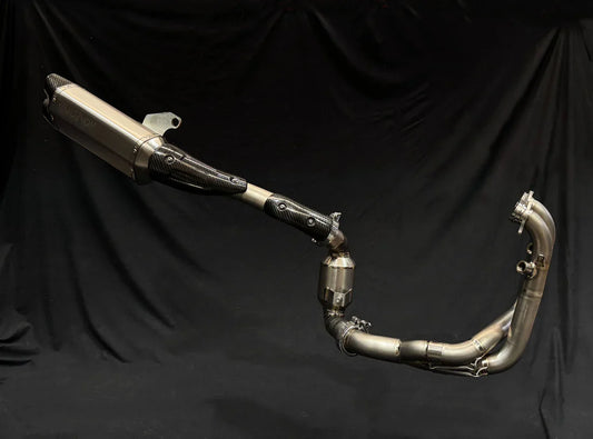 Vandemon CFMOTO 800MT Adventure Titanium Exhaust System  CFMOTOMT8ADEXHBRA