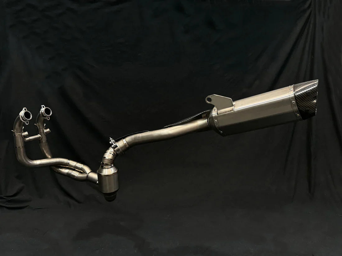 Vandemon CFMOTO 800MT Adventure Titanium Exhaust System  CFMOTOMT8ADEXHBRA
