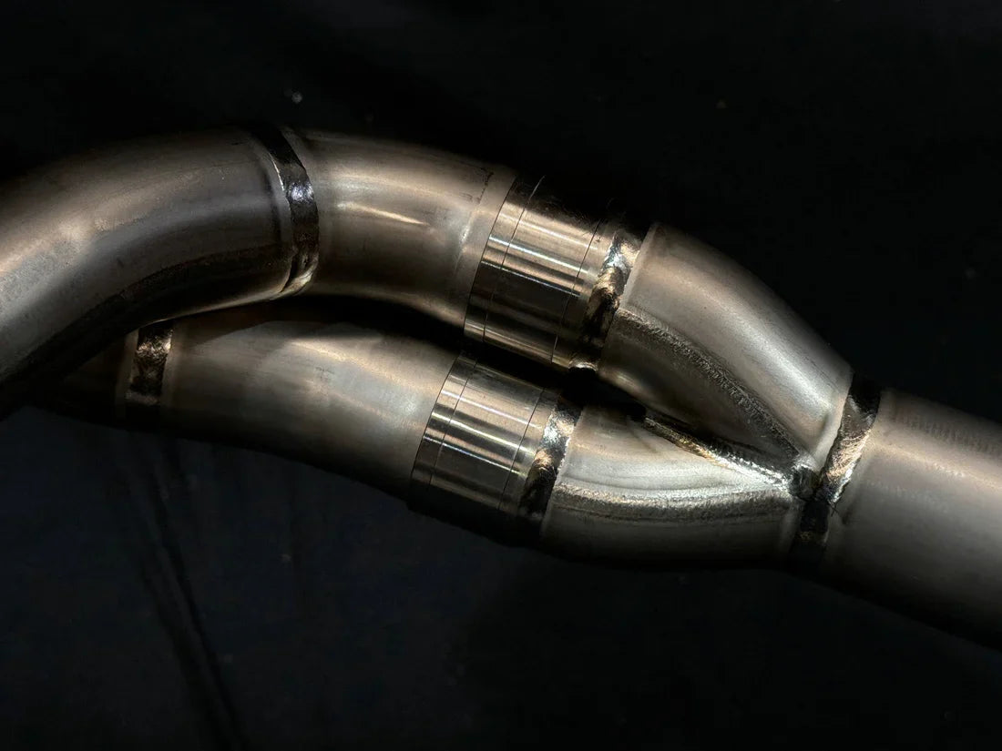 Vandemon CFMOTO 800MT Adventure Titanium Exhaust System  CFMOTOMT8ADEXHBRA
