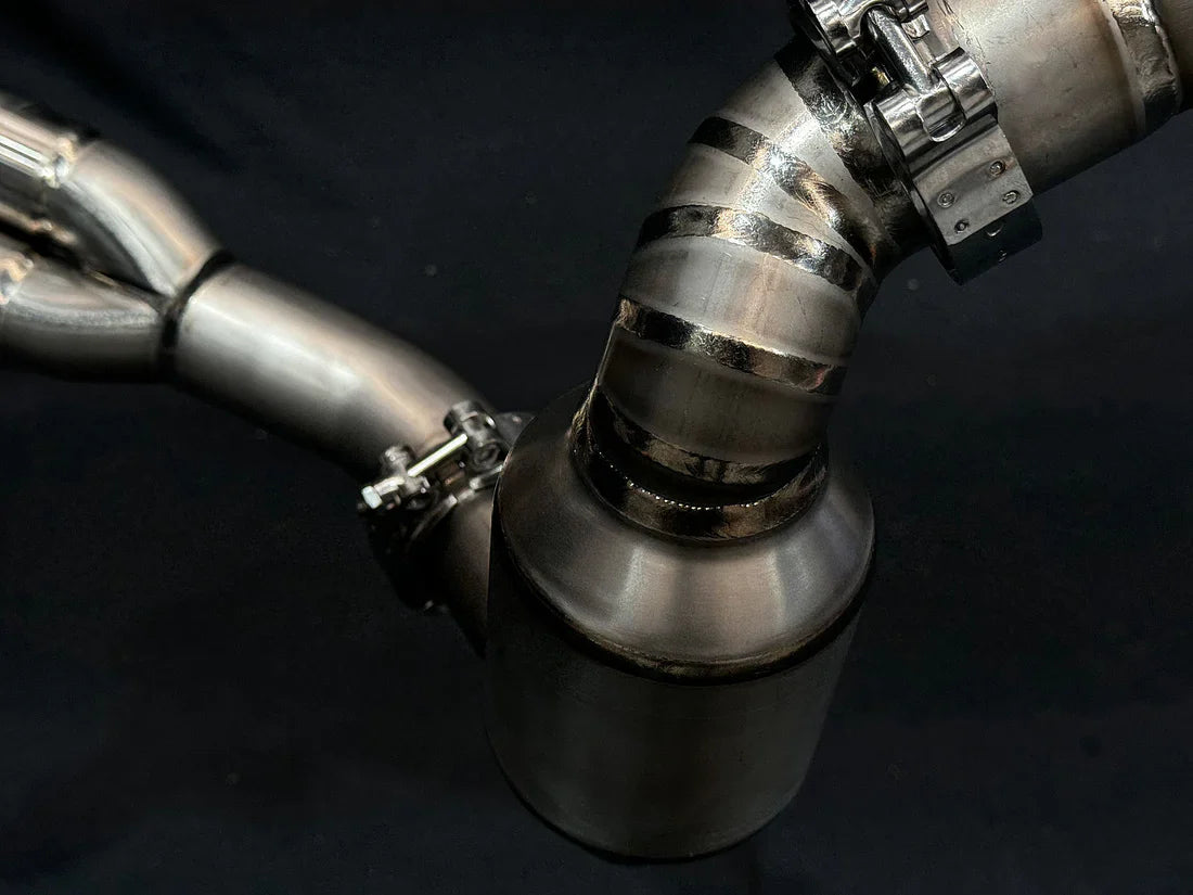 Vandemon CFMOTO 800MT Adventure Titanium Exhaust System  CFMOTOMT8ADEXHBRA