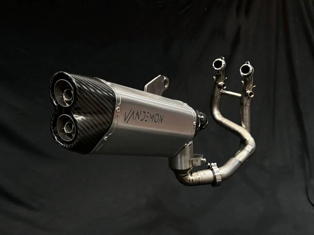 Vandemon CFMOTO 800MT Adventure Titanium Exhaust System  CFMOTOMT8ADEXHBRA