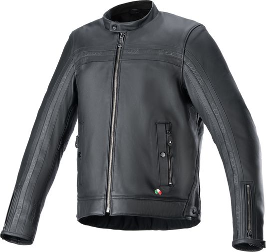 ALPINESTARS Dyno Leather Jacket - Black/Black - XL 3103924-1100-XL