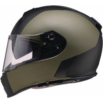 Z1R Warrant Helmet - Carbon - Green - Large 0101-17435