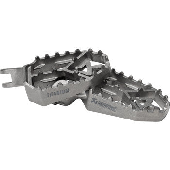AKRAPOVIC Adventure Foot Pegs - Titanium - Triumph F-T12T1