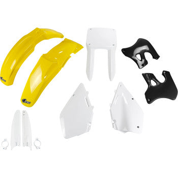UFO Body Kit - OEM Yellow/White/Black - RM 125/250 SUKIT393F@999