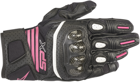 ALPINESTARS Stella SPX AC V2 Gloves - Black/Fuchsia - Small 3517319-1039-S