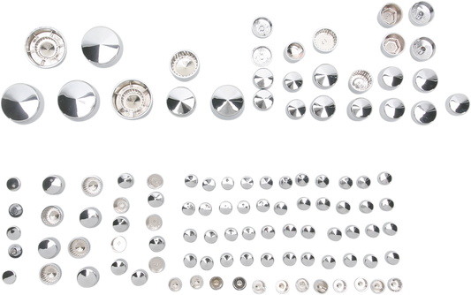 DRAG SPECIALTIES Bolt Covers - Chrome 352100