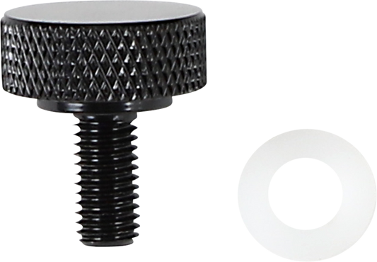 DRAG SPECIALTIES Seat Knob - Black - 1/4-28 370281